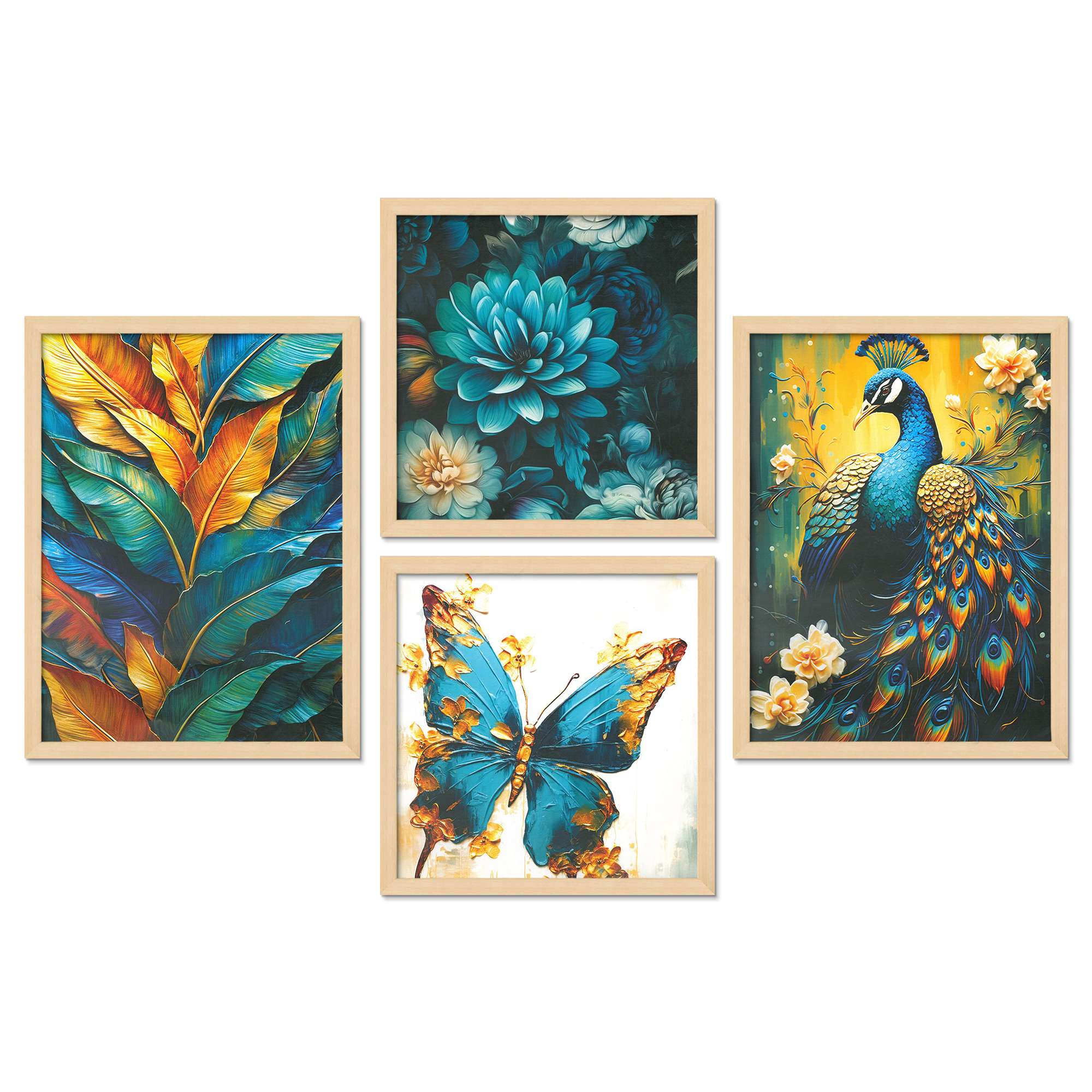 SET OF 4 DIGITAL WALL PAINTING - Image 4