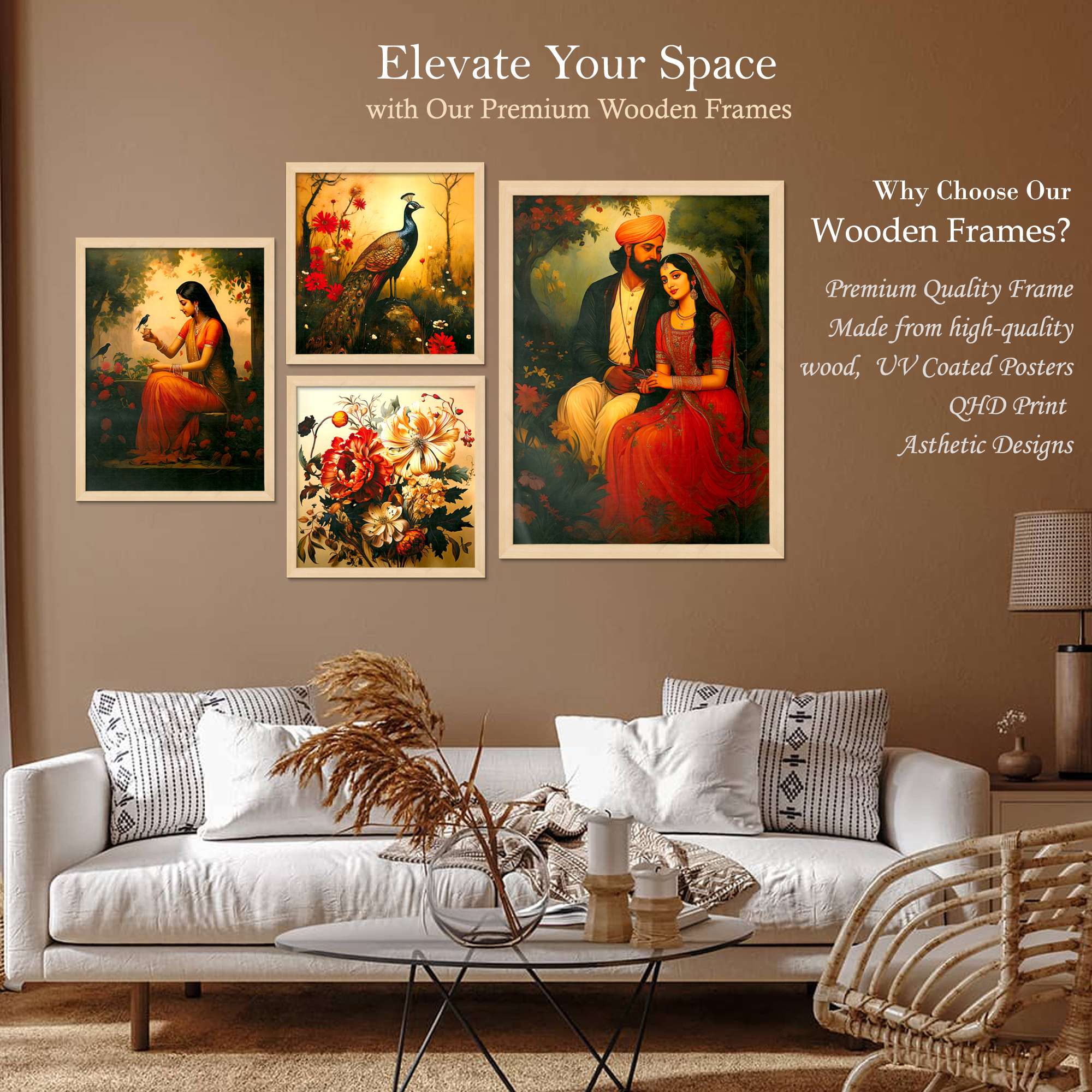 SET OF 4 DIGITAL WALL PAINTING - Image 2